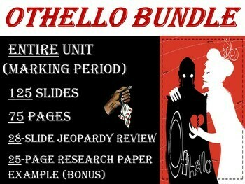 Preview of Othello Shakespeare Unit BUNDLE – Lessons & Materials (Entire Marking Period)