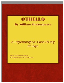 Preview of Othello Summative Activity - A Psychological Case Study of Iago