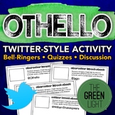 Othello Twitter-Style Task Cards: Bell-Ringers, Quizzes, D