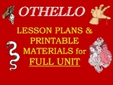 Othello Unit – Lesson Plans & Printable Materials for Enti