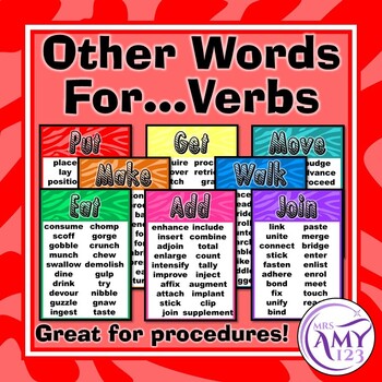 Preview of Other Words for (Overused) Verbs Posters