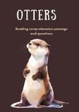 Otters : A Reading Comprehension Passage - Grade 1-5