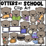 Otters At School Animal Clip Art
