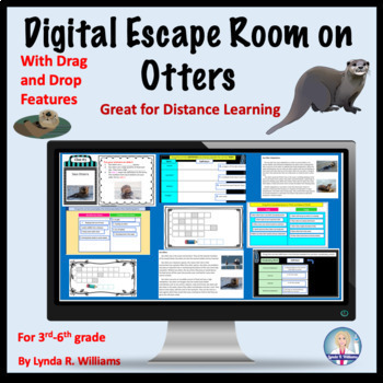 Preview of Otters Digital Escape Room and Reading Passages