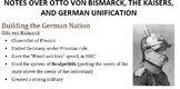 Otto von Bismarck Blood and Iron Speech Worksheet and Notes