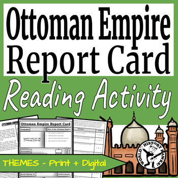 Preview of Ottoman Empire Islamic Gunpowder Report Card - Reading Passages & Comprehension