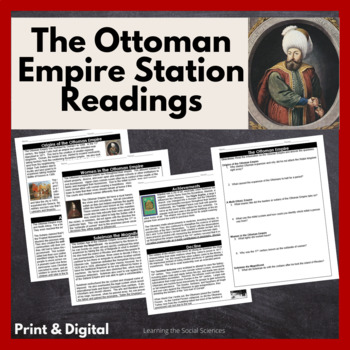 Preview of Ottoman Empire Readings or Stations Activity: Print and Digital
