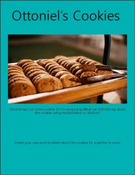 Preview of Ottoniel's Cookies - Multiplication and Division Word Problems