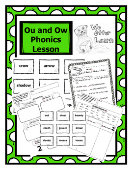 Preview of Ou and Ow Phonics Lesson