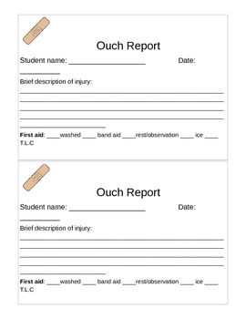 Preview of Ouch Report