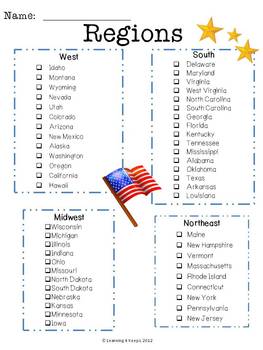 Our 50 States Flashcards and Printables by Learning 4 Keeps TpT