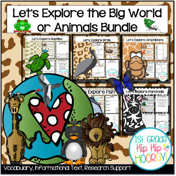 Preview of Let's Explore Animals Bundle with Research Support and Informational Text