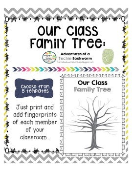 Preview of Our Class Family Tree- Fingerprint Class Tree