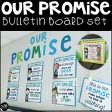 Our Class Promise Classroom Community Bulletin Board Engli