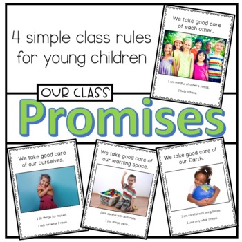Our Class Promise Posters (class rules) by Roots and Wings | TpT