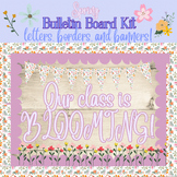 Our Class is BLOOMING Purple Spring Bulletin Board Kit: Bo
