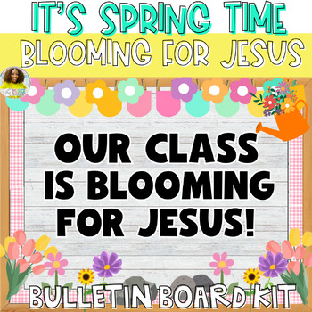Preview of Easter: Blooming for Jesus: Bulletin Board Craft Kit