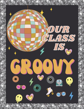 Preview of Our Class is Groovy Door Decor Bundle