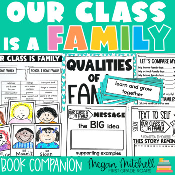 Preview of Our Class is a Family Activity Book Companion Back to School