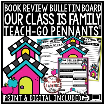 Preview of Our Class is a Family Activity Bulletin Board Back to School Book Review Report