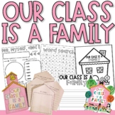 Our Class is a Family Activity | Writing Activity | Back t