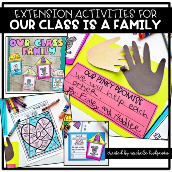 Preview of Our Class is a Family Back to School activities Read Aloud