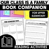Our Class is a Family Book Companion - Back to School Read
