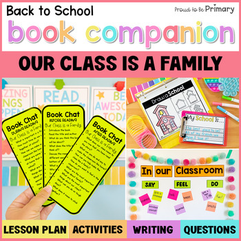 Preview of Our Class is a Family - Back to School Read Aloud Book Companion and Activities