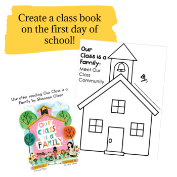 Preview of Our Class is a Family First Day of School Activity
