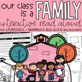 Our Class is a Family Interactive Read Aloud | Back-to-Sch