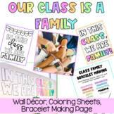 Our Class is a Family | Large & Small Wall Display | Color