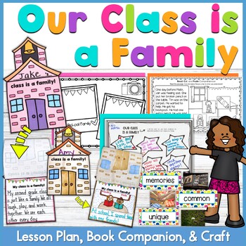Preview of Our Class is a Family Lesson Plan | Book Companion | Craft