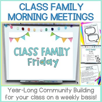 Preview of Our Class is a Family Morning Meeting Slides for Class Community Building