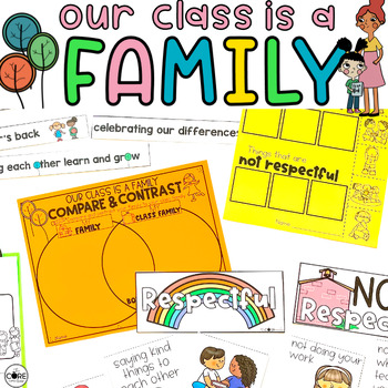Preview of Our Class is a Family Read Aloud - Back to School - Reading Comprehension