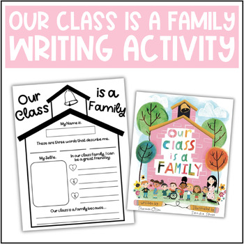 Preview of Our Class is a Family Writing Activity
