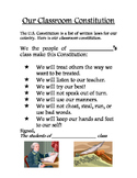 Our Classroom Constitution