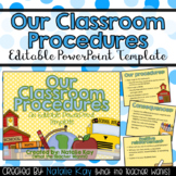 Our Classroom Procedures Editable PowerPoint for Back to School