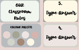 Our Classroom Rules | Editable | Warm Neutral Tones
