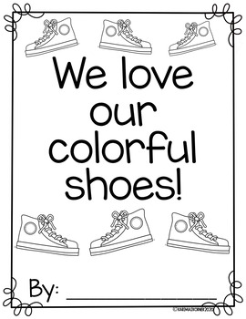 Our Colorful Shoes- I Love My White Shoes book companion | TpT