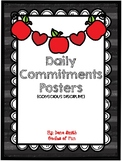 Our Daily Commitment Posters (Conscious Discipline)