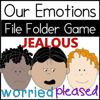 Preview of Our Emotions Match Up File Folder Game