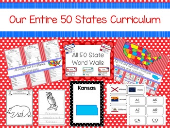 Preview of Our Entire 50 States Curriculum. Preschool-5th Grade Geography and US History.