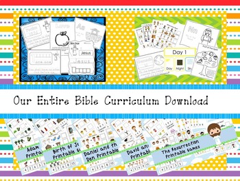 Preview of Our Entire Bible Curriculum. Games, Flashcards, Worksheets, and More