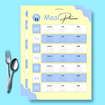 Preview of Toddler Meal Plan a Printable Weekly Meal Planner for Healthy and Happy Eating