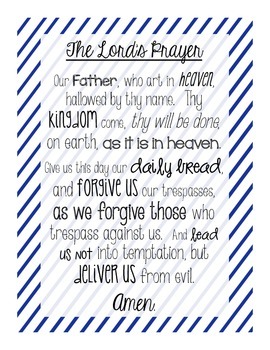 our father prayer activity packet by primary circus tpt