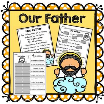 our father prayer worksheet teaching resources tpt