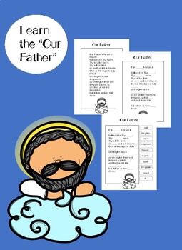 Preview of Our Father-Religious Worksheets (Freebie!)