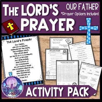 Preview of Our Father {The Lord's Prayer} Activity Pack