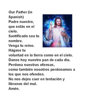 Our Father in Spanish (El Padre Nuestro)) by The Spanish -Religion Teacher