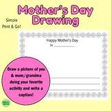 Our Favorite Activity- Mother's Day Drawing Gift